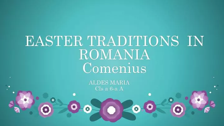 easter traditions in romania comenius