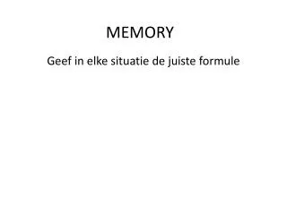 memory