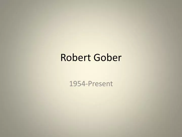 robert gober