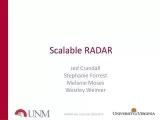 Scalable RADAR