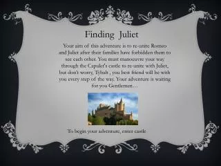 Finding Juliet