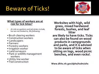 Beware of Ticks!