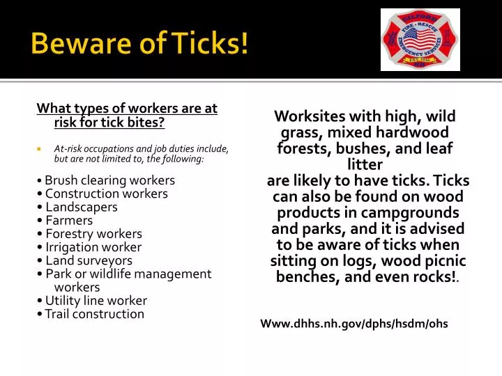 beware of ticks