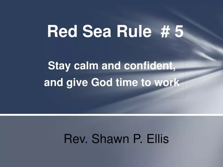 red sea rule 5