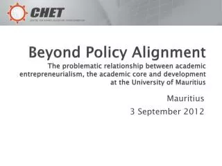 Mauritius 3 September 2012