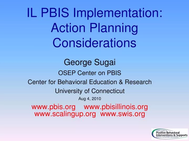 il pbis implementation action planning considerations