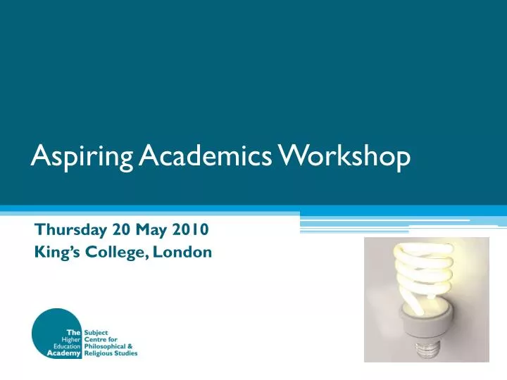 aspiring academics workshop