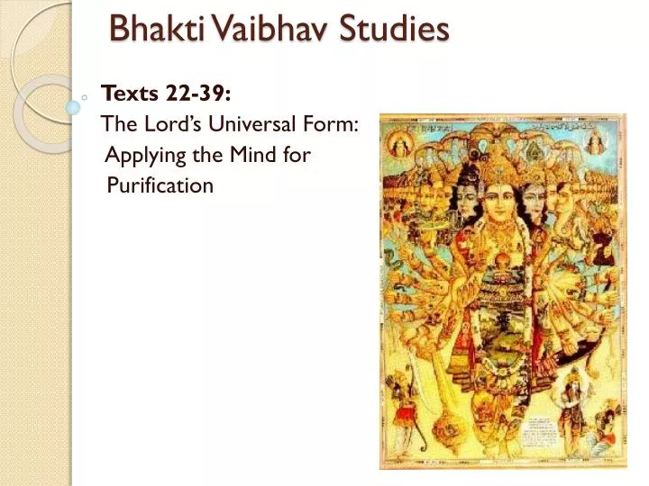 bhakti vaibhav studies