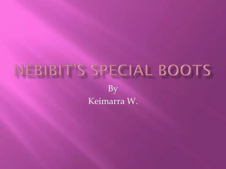 nebibit s special boots