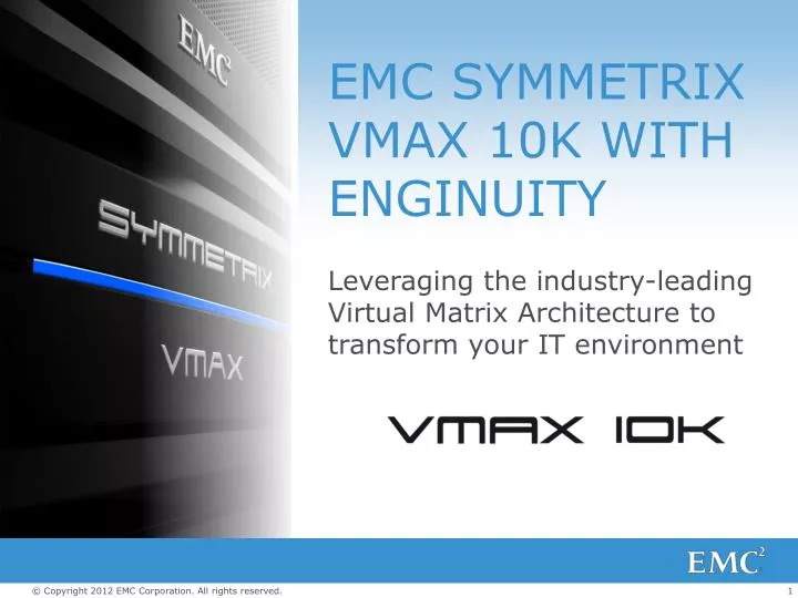 emc symmetrix vmax 10k with enginuity