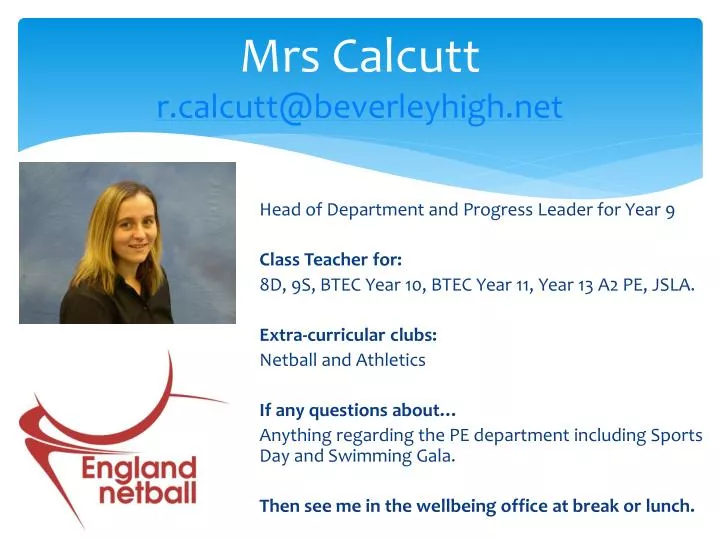 mrs calcutt r calcutt@beverleyhigh net