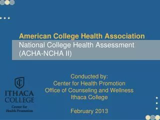 American College Health Association National College Health Assessment (ACHA-NCHA II)