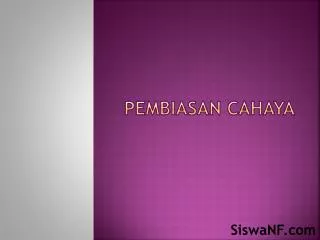pembiasan cahaya
