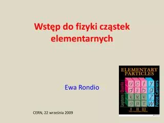 wst p do fizyki cz stek elementarnych