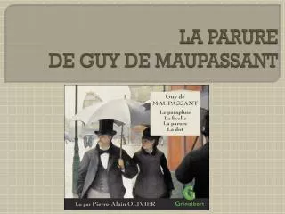 la parure de guy de maupassant