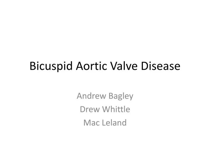 bicuspid aortic valve disease