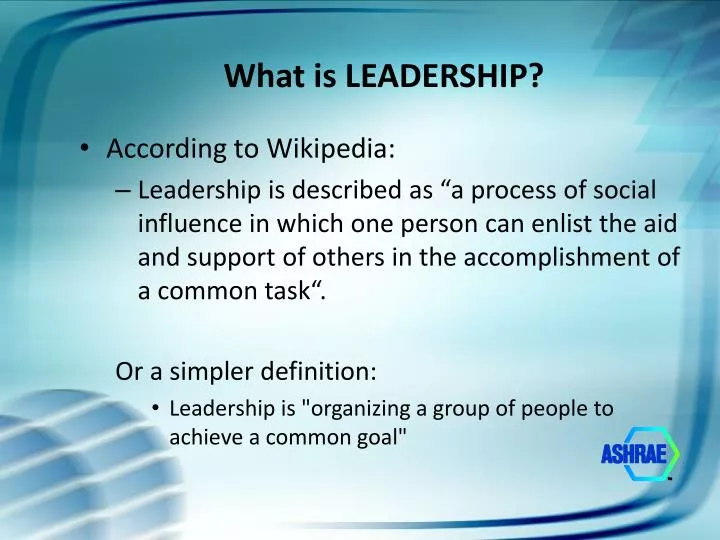 what is leadership