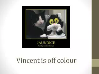 Vincent is off colour