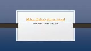 Milan Deluxe Suites Hotel