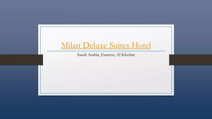 milan deluxe suites hotel