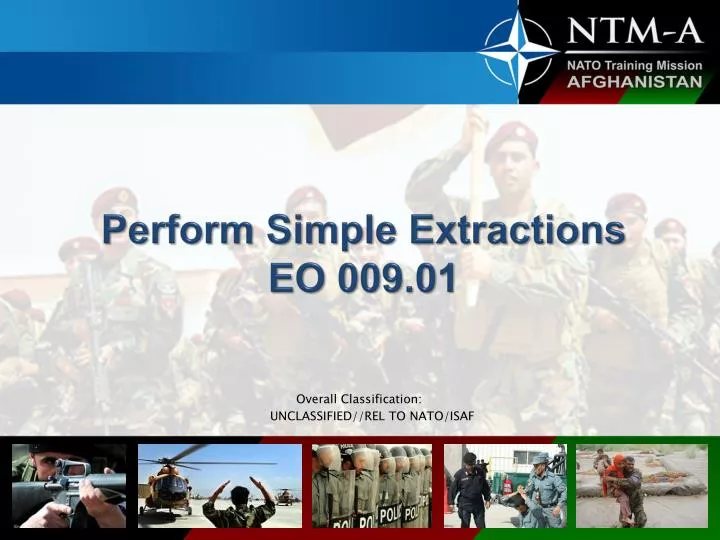 perform simple extractions eo 009 01