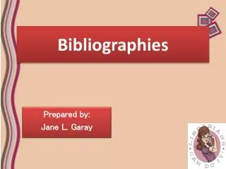 Bibliographies