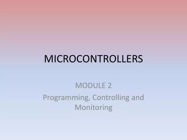 microcontrollers