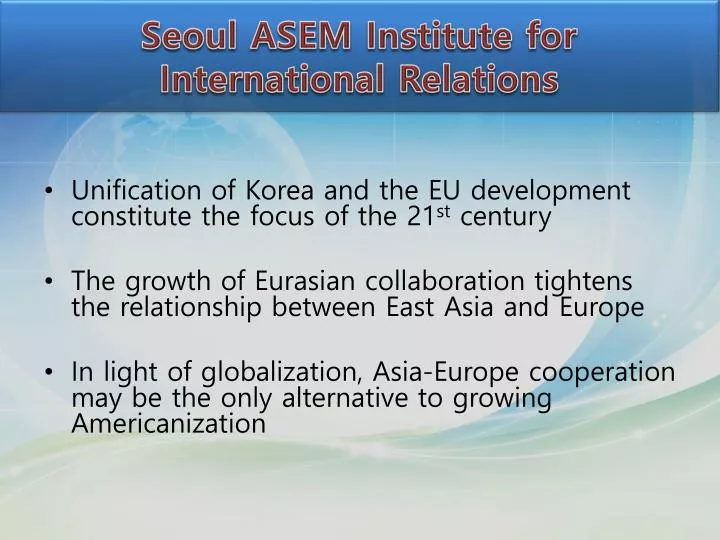 seoul asem institute for international relations