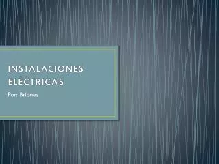 PPT - INSTALACIONES ELECTRICAS PowerPoint Presentation, Free Download ...