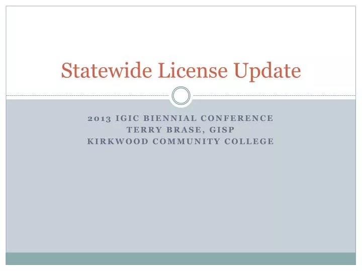 statewide license update