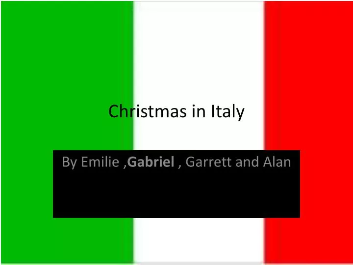 christmas in italy