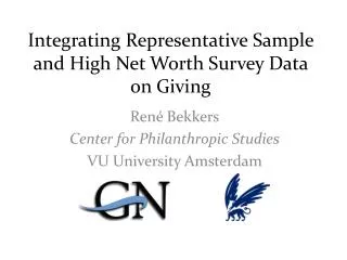 Integrating Representative Sample and High Net Worth Survey Data on Giving