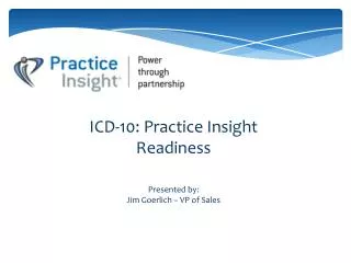 ICD-10: Practice Insight Readiness