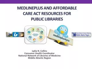 MedlinePlus and Affordable Care Act Resources for public libraries