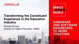 Transforming the Constituent Experience in the Education Industry