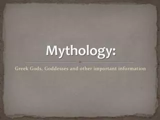 Mythology: