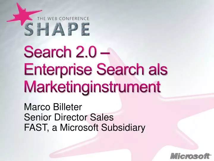 search 2 0 enterprise search als marketinginstrument