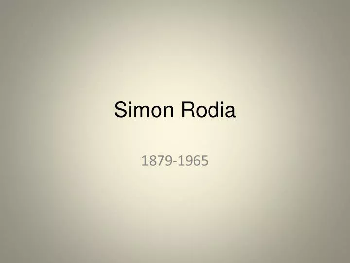 simon rodia