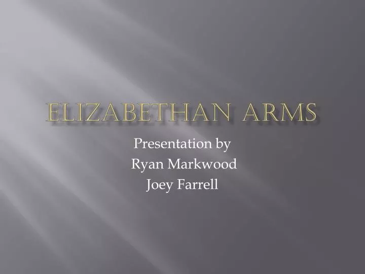 elizabethan arms