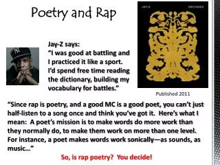 Poetry and Rap