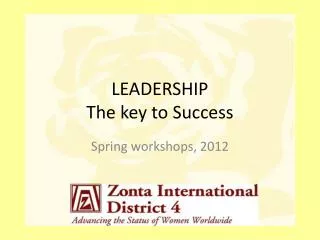 LEADERSHIP The key to Success