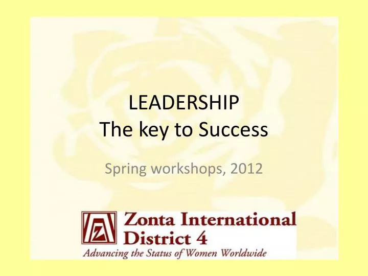 leadership the key to success
