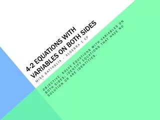 4 2 equations with variables on both sides
