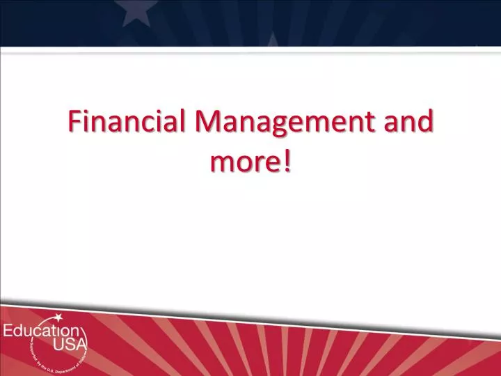 financial management and more