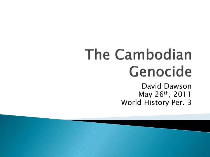 the cambodian genocide