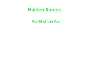 Haiden Ramos
