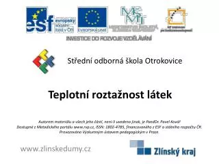 teplotn rozta nost l tek
