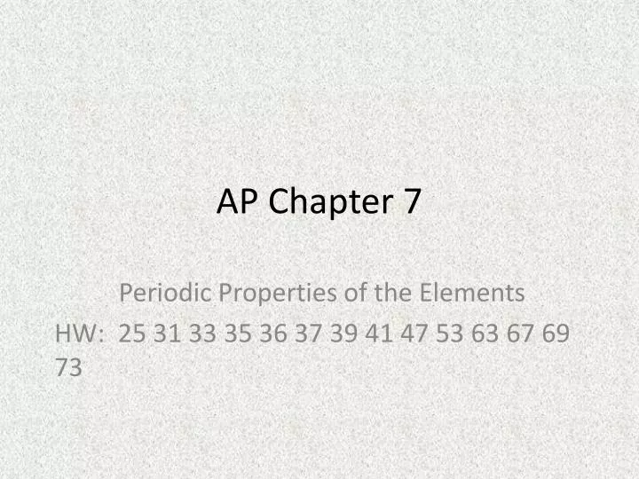 ap chapter 7