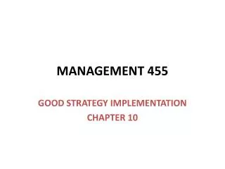 MANAGEMENT 455