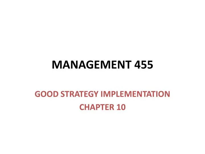 management 455